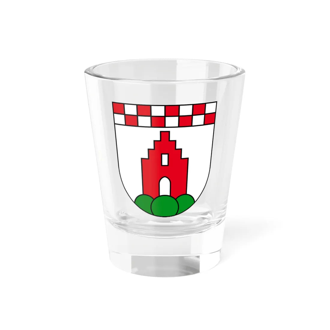 Coat of arms of Hersberg (Switzerland) (Coat of Arms) Shot Glass 1.5oz 1.5oz - Go Mug Yourself