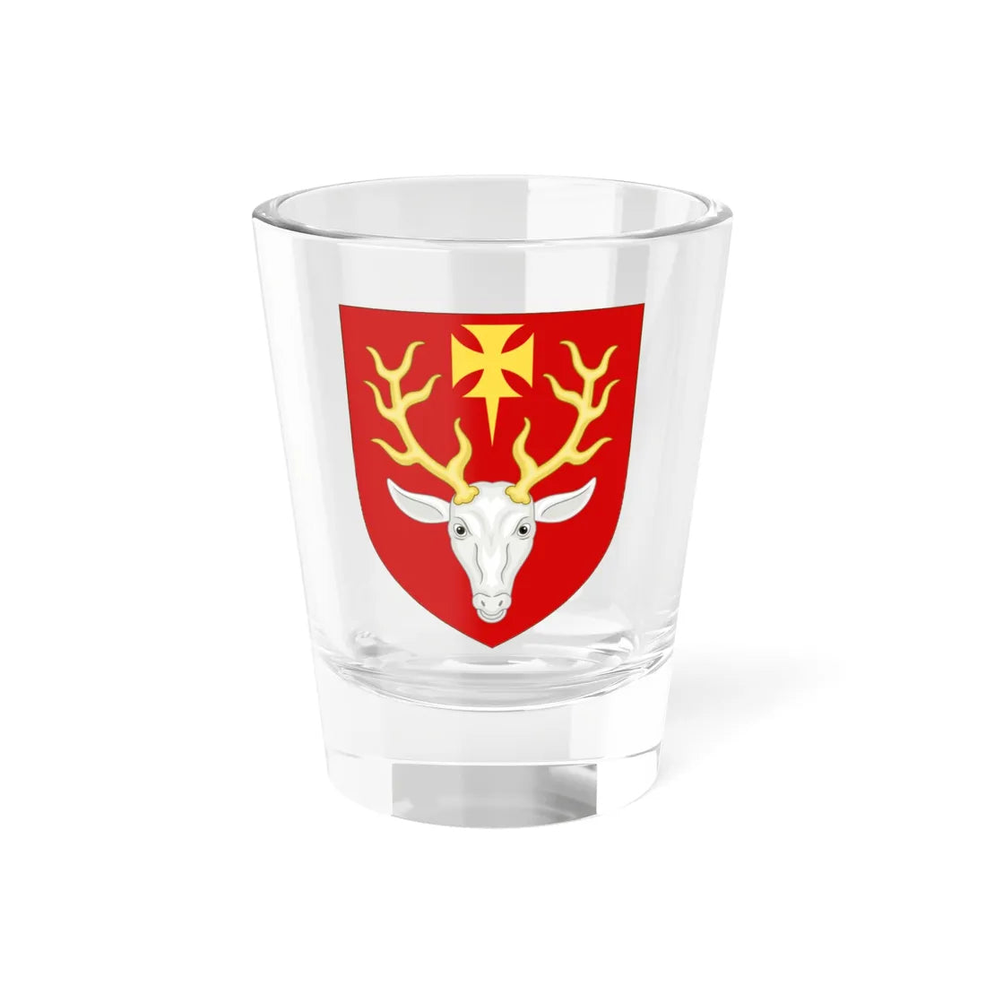 Coat of Arms of Hertford College Oxford (England) (Coat of Arms) Shot Glass 1.5oz 1.5oz - Go Mug Yourself