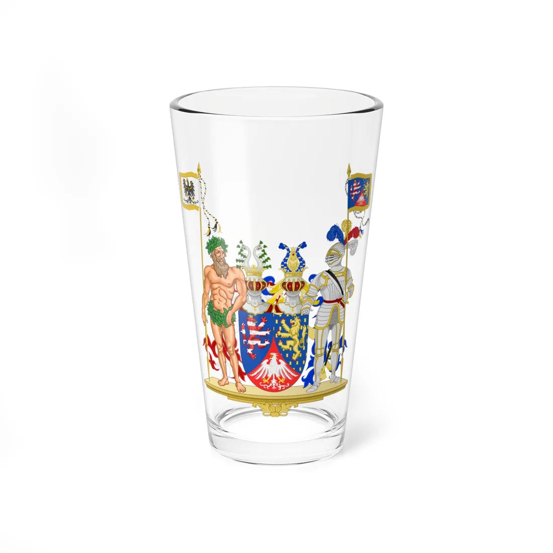 Coat of Arms of Hesse-Nassau (Germany) (Coat of Arms) Pint Glass 16oz 16oz - Go Mug Yourself