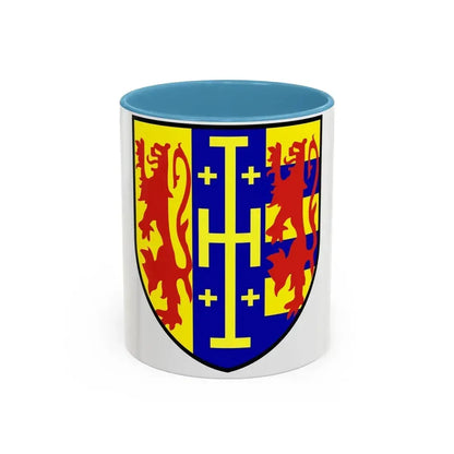 Coat of arms of Hetoumian - Accent Coffee Mug 11oz Light Blue - Go Mug Yourself
