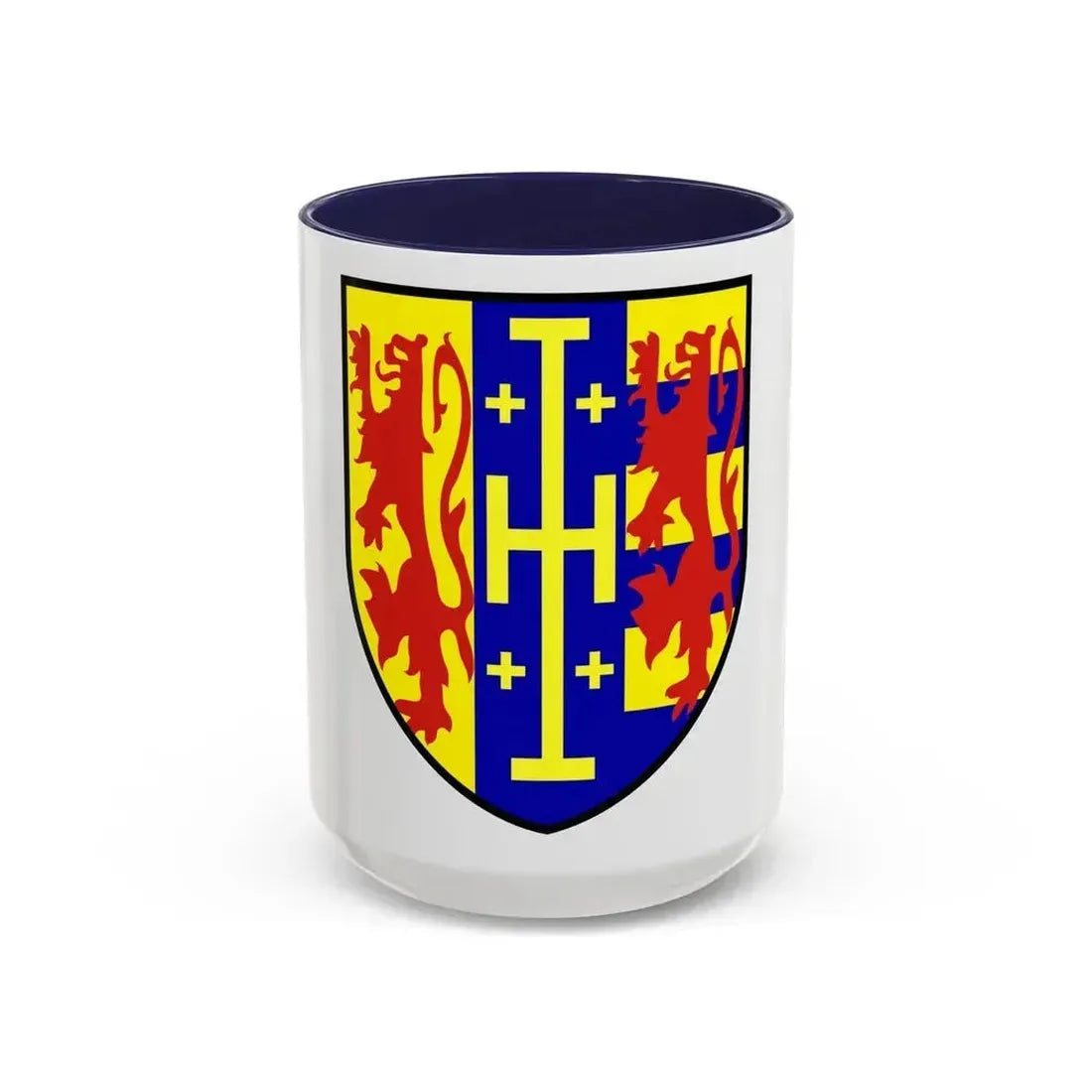 Coat of arms of Hetoumian - Accent Coffee Mug 15oz Navy - Go Mug Yourself