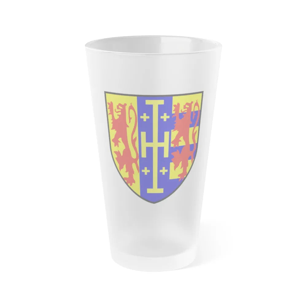 Coat of arms of Hetoumian - Frosted Pint Glass 16oz-16oz-Frosted-Go Mug Yourself