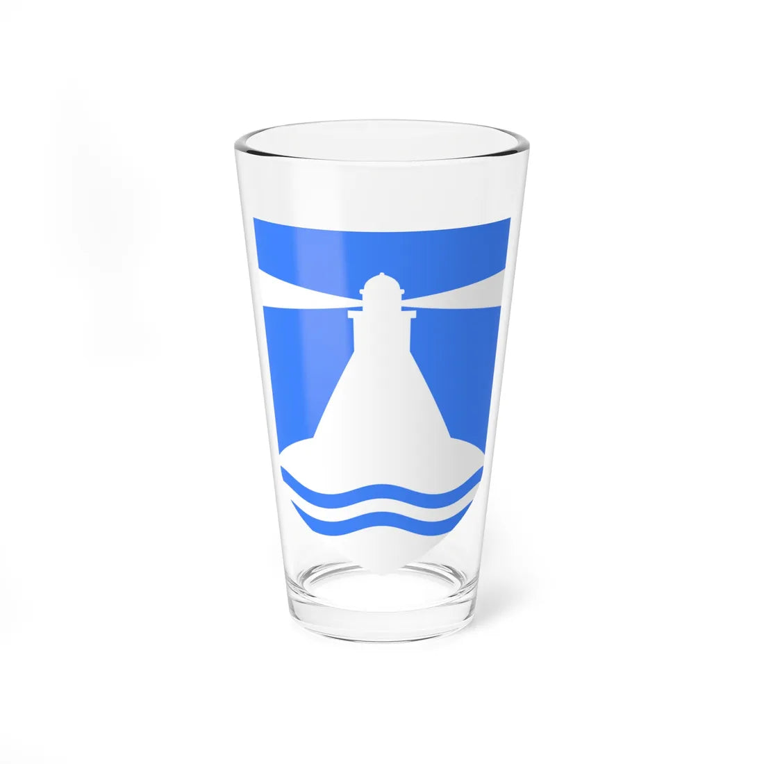 Coat of arms of Hiiumaa Parish (Estonia) (Coat of Arms) Pint Glass 16oz 16oz - Go Mug Yourself