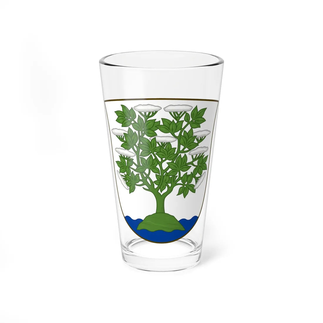 Coat of arms of Hillerød (Denmark) (Coat of Arms) Pint Glass 16oz 16oz - Go Mug Yourself