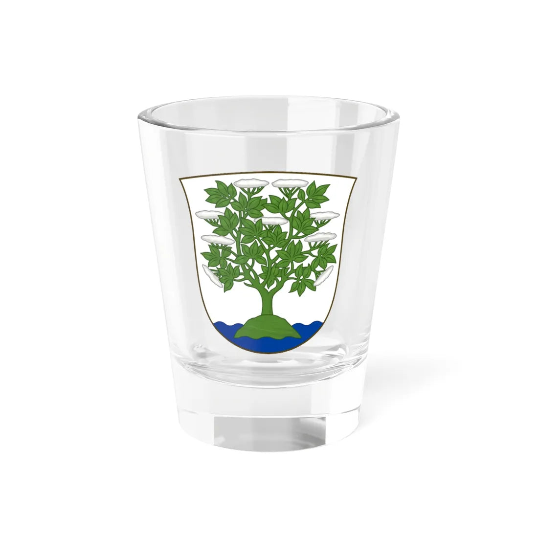 Coat of arms of Hillerød (Denmark) (Coat of Arms) Shot Glass 1.5oz 1.5oz - Go Mug Yourself