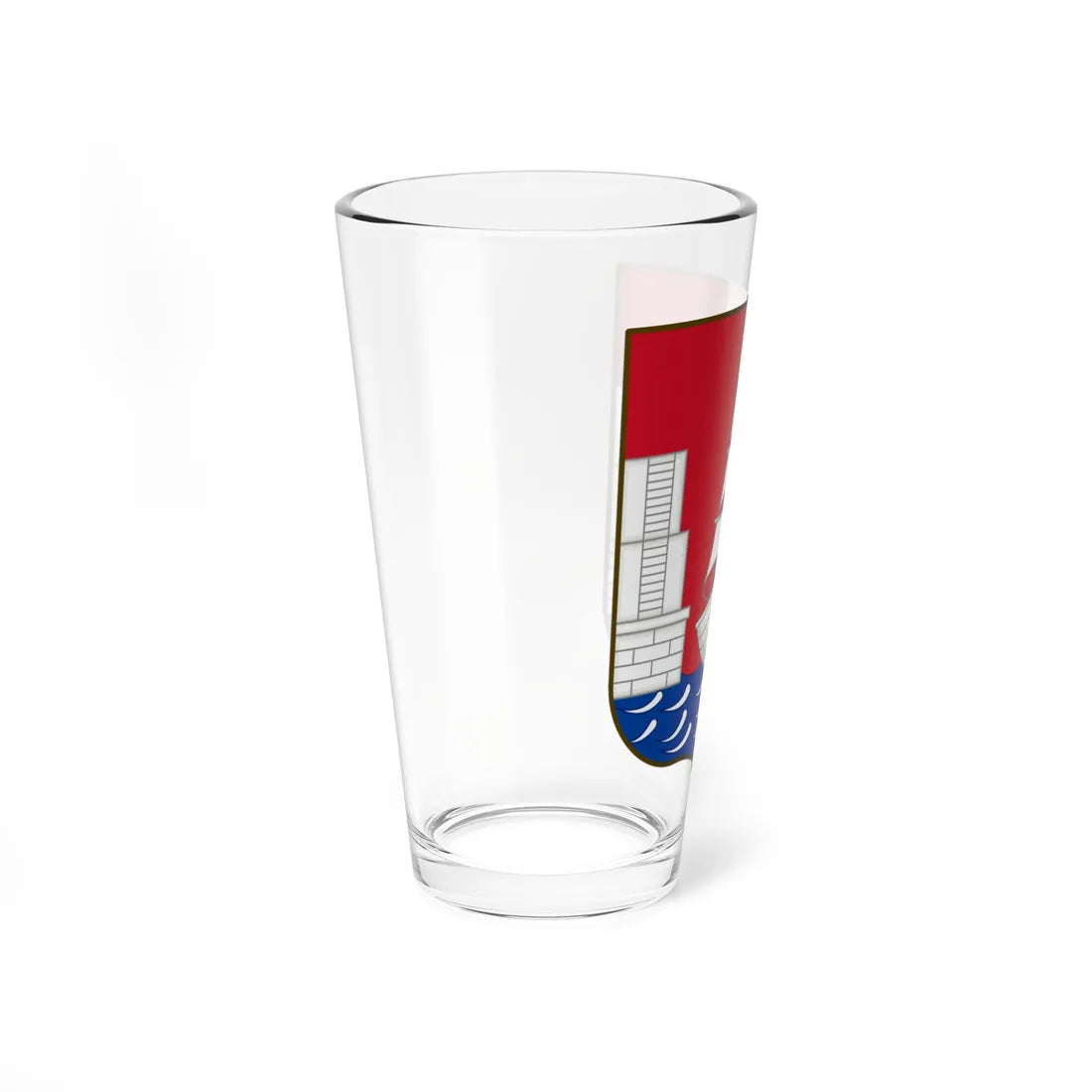 Coat of arms of Højer (Denmark) (Coat of Arms) Pint Glass 16oz - Go Mug Yourself