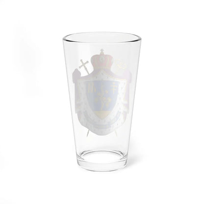 Coat of arms of Hlib Lonchyna (Ukraine) (Coat of Arms) Pint Glass 16oz - Go Mug Yourself