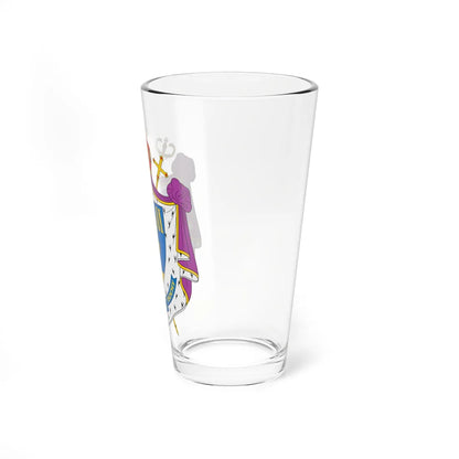 Coat of arms of Hlib Lonchyna (Ukraine) (Coat of Arms) Pint Glass 16oz - Go Mug Yourself