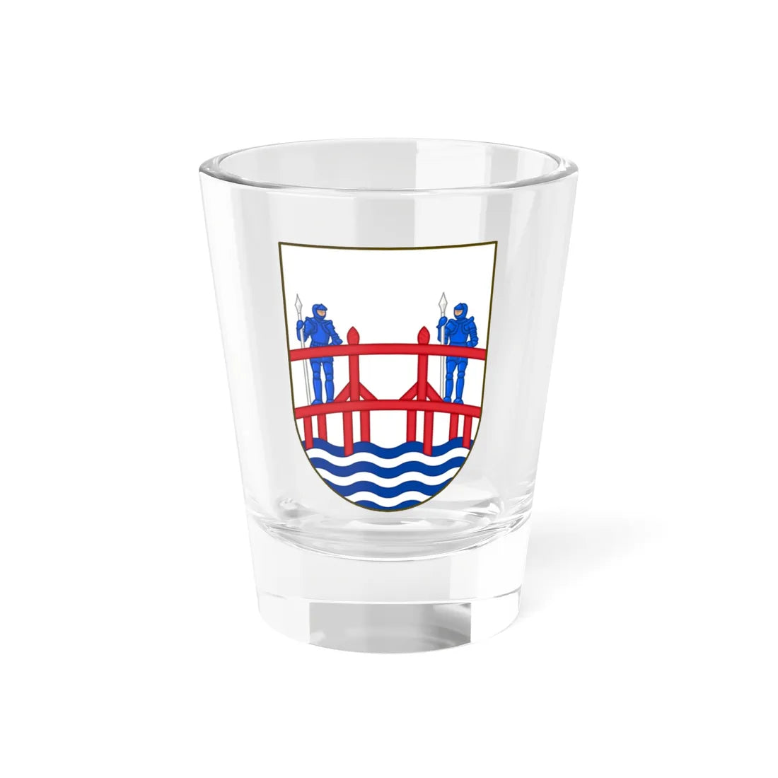 Coat of arms of Hobro (Denmark) (Coat of Arms) Shot Glass 1.5oz 1.5oz - Go Mug Yourself