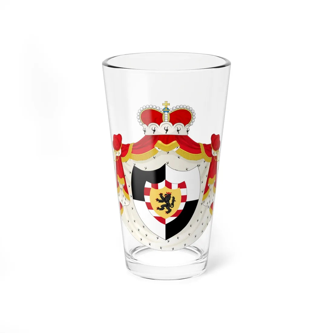 Coat of Arms of Hohenzollern-Sigmaringen (Germany) (Coat of Arms) Pint Glass 16oz 16oz - Go Mug Yourself