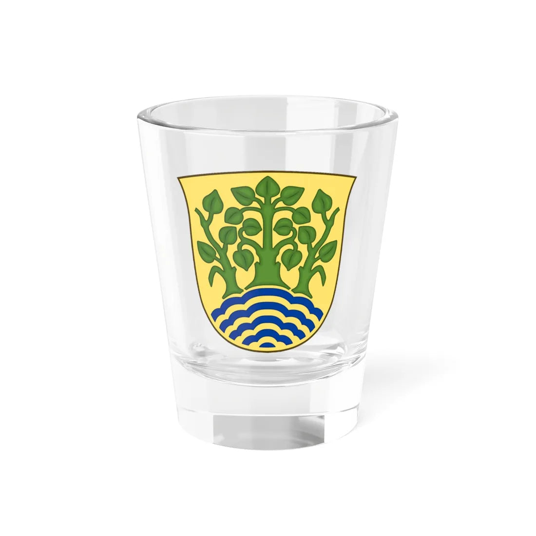 Coat of arms of Holbæk (Denmark) (Coat of Arms) Shot Glass 1.5oz 1.5oz - Go Mug Yourself