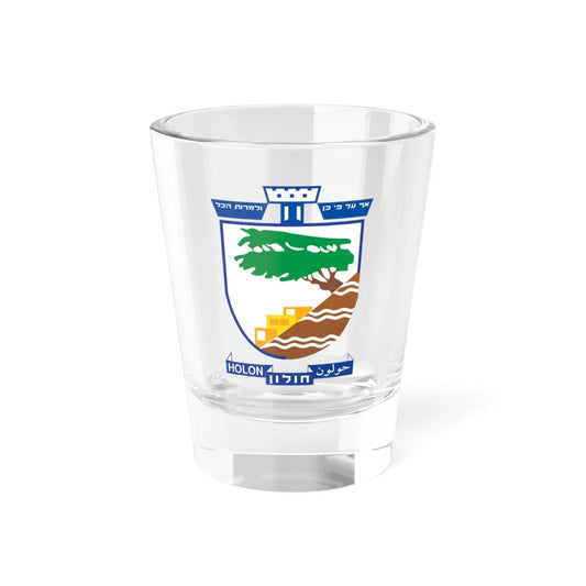 Coat of arms of Holon (Israel) (Coat of Arms) Shot Glass 1.5oz 1.5oz - Go Mug Yourself