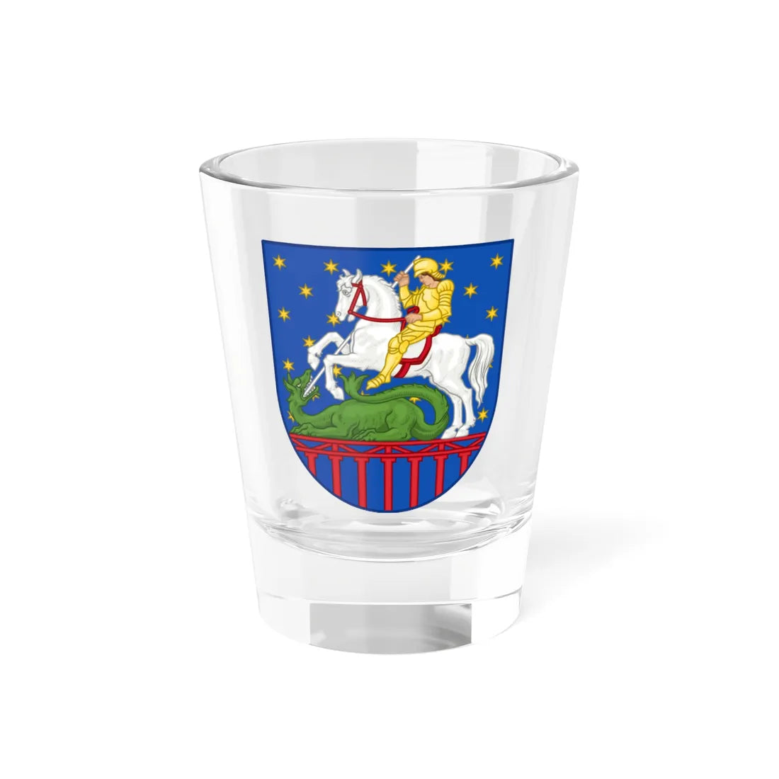 Coat of arms of Holstebro (Denmark) (Coat of Arms) Shot Glass 1.5oz 1.5oz - Go Mug Yourself