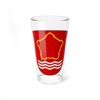 Coat of arms of Home Guard District Copenhagen (Denmark) (Coat of Arms) Pint Glass 16oz 16oz - Go Mug Yourself
