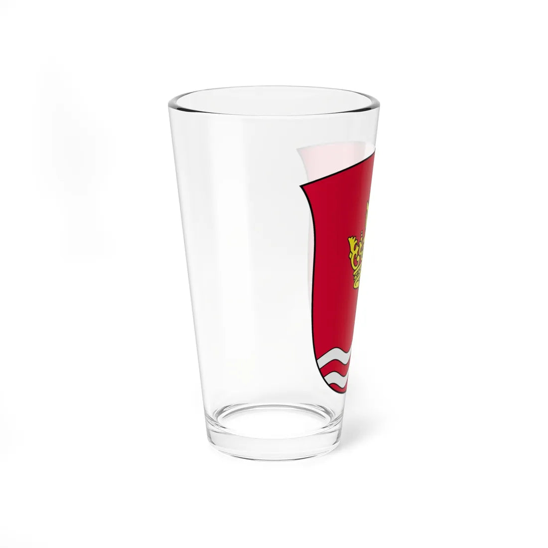 Coat of arms of Home Guard District Copenhagens Western Area (Denmark) (Coat of Arms) Pint Glass 16oz - Go Mug Yourself