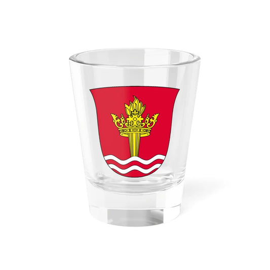 Coat of arms of Home Guard District Copenhagens Western Area (Denmark) (Coat of Arms) Shot Glass 1.5oz 1.5oz - Go Mug Yourself
