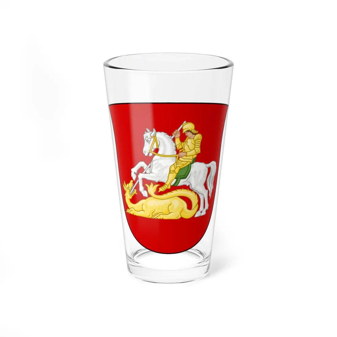 Coat of arms of Home Guard District Middle and West Jutland (Denmark) (Coat of Arms) Pint Glass 16oz 16oz - Go Mug Yourself