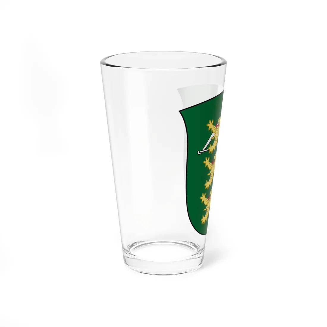 Coat of arms of Home Guard District Middle and West Zeeland (Denmark) (Coat of Arms) Pint Glass 16oz - Go Mug Yourself