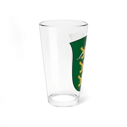 Coat of arms of Home Guard District Middle and West Zeeland (Denmark) (Coat of Arms) Pint Glass 16oz - Go Mug Yourself