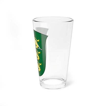 Coat of arms of Home Guard District Middle and West Zeeland (Denmark) (Coat of Arms) Pint Glass 16oz - Go Mug Yourself