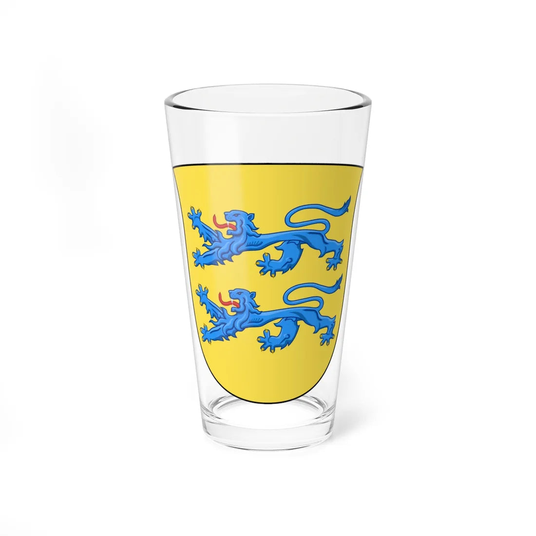 Coat of arms of Home Guard District South Jutland and Schleswig (Denmark) (Coat of Arms) Pint Glass 16oz 16oz - Go Mug Yourself