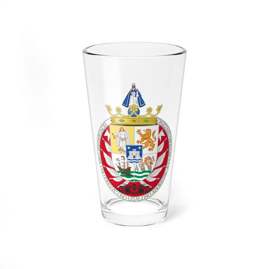 Coat of Arms of Hondarribia (Spain) (Coat of Arms) Pint Glass 16oz 16oz - Go Mug Yourself