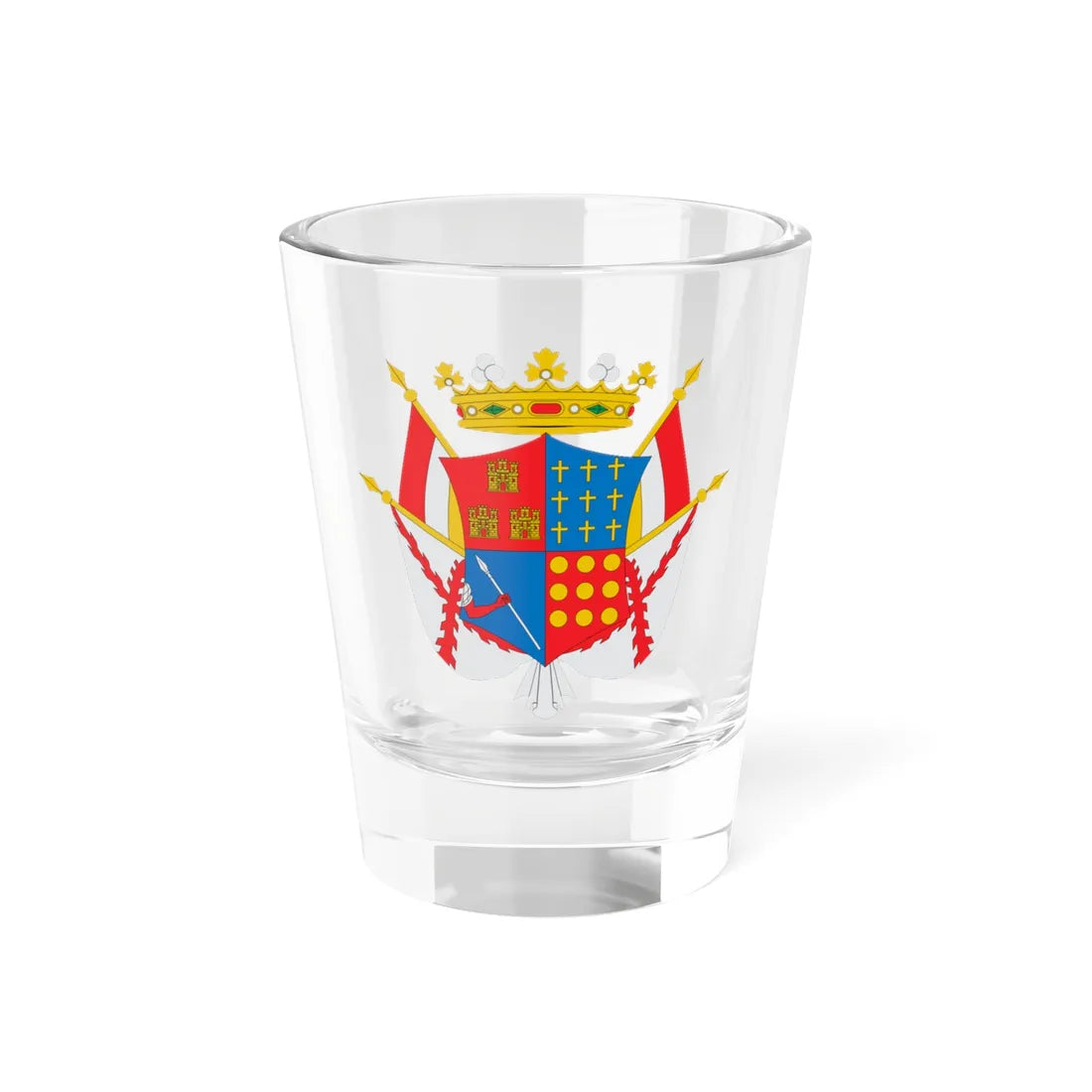 Coat of arms of Honduras Colonial (Costa Rica) (Coat of Arms) Shot Glass 1.5oz 1.5oz - Go Mug Yourself