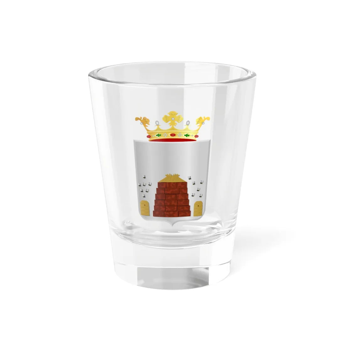 Coat of arms of Hoogeveen (Netherlands) (Coat of Arms) Shot Glass 1.5oz 1.5oz - Go Mug Yourself
