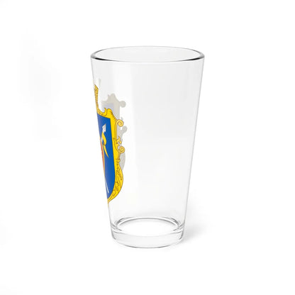 Coat of Arms of Horodyslavychi (Ukraine) (Coat of Arms) Pint Glass 16oz - Go Mug Yourself