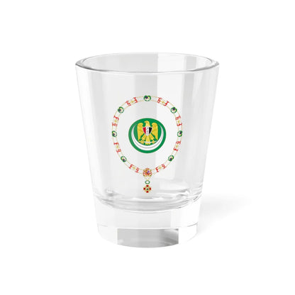 Coat of Arms of Hosni Mubarak Order of Isabella the Catholic (Egypt) (Coat of Arms) Shot Glass 1.5oz 1.5oz - Go Mug Yourself