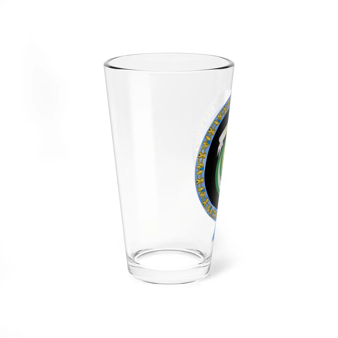 Coat of Arms of Hosni Mubarak Order of the Elephant Variant (Egypt) (Coat of Arms) Pint Glass 16oz - Go Mug Yourself