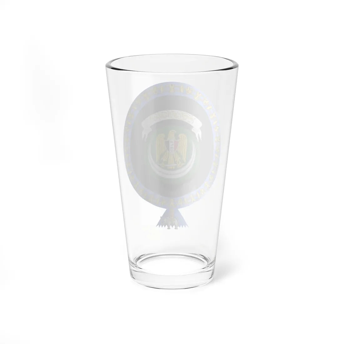 Coat of Arms of Hosni Mubarak Order of the Elephant Variant (Egypt) (Coat of Arms) Pint Glass 16oz - Go Mug Yourself