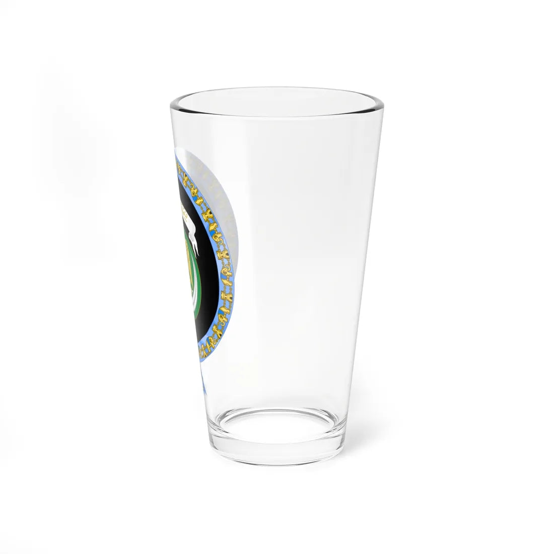 Coat of Arms of Hosni Mubarak Order of the Elephant Variant (Egypt) (Coat of Arms) Pint Glass 16oz - Go Mug Yourself