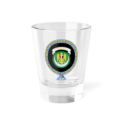 Coat of Arms of Hosni Mubarak Order of the Elephant Variant (Egypt) (Coat of Arms) Shot Glass 1.5oz 1.5oz - Go Mug Yourself