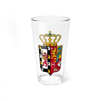Coat of arms of house Holstein-Gottorp-Romanov (Belarus) (Coat of Arms) Pint Glass 16oz 16oz - Go Mug Yourself