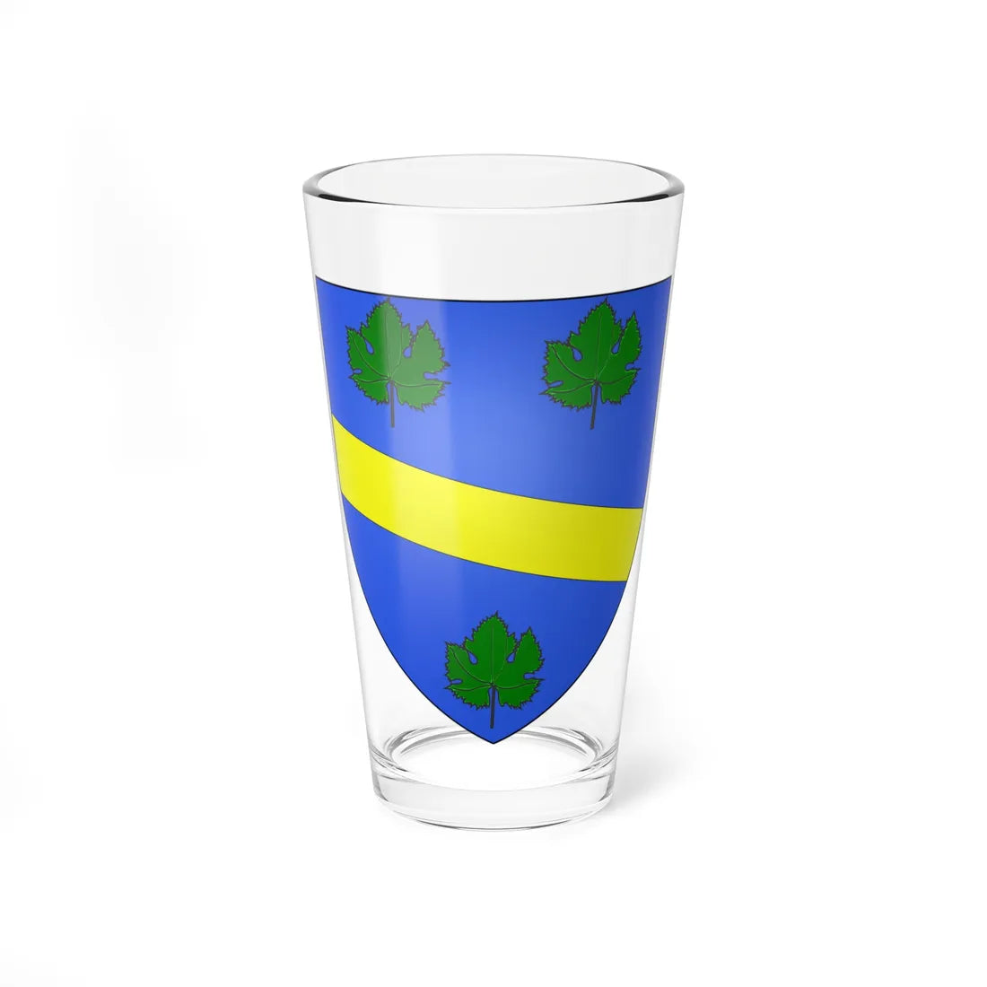 Coat of arms of House of Luci from Florence Siena Colle Tuscany Italy (Italy) (Coat of Arms) Pint Glass 16oz 16oz - Go Mug Yourself
