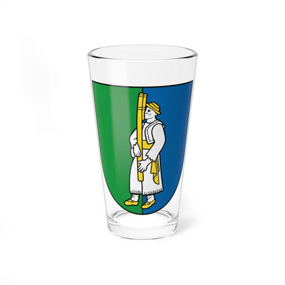 Coat of Arms of Hriňová (Slovakia) (Coat of Arms) Pint Glass 16oz 16oz - Go Mug Yourself