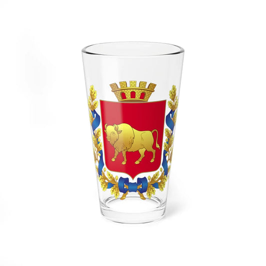 Coat of Arms of Hrodna Voblasts (Belarus) (Coat of Arms) Pint Glass 16oz 16oz - Go Mug Yourself