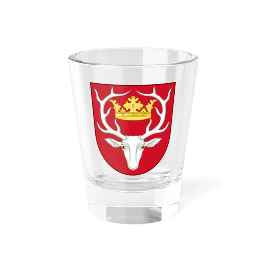 Coat of arms of Hørsholm (Denmark) (Coat of Arms) Shot Glass 1.5oz 1.5oz - Go Mug Yourself
