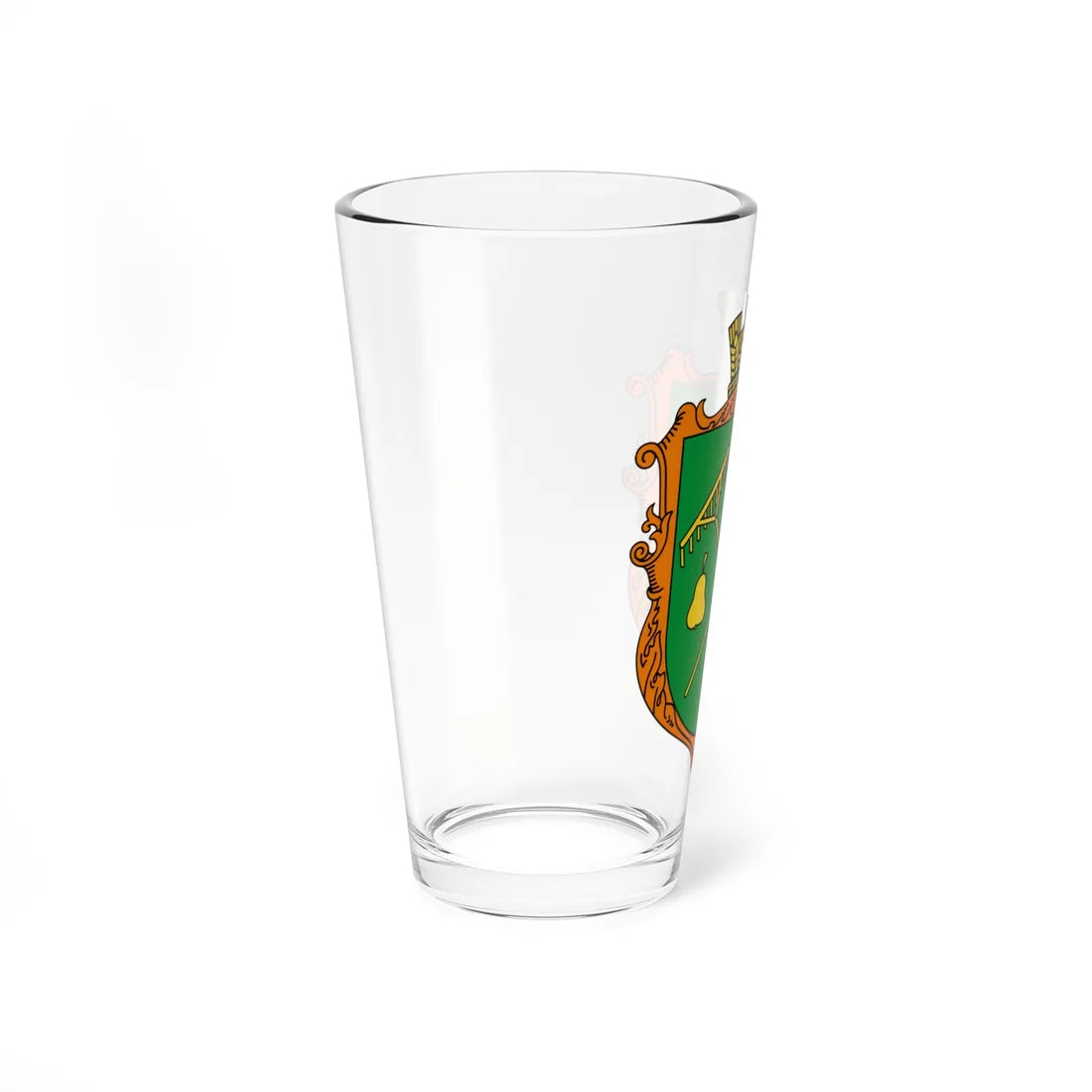 Coat of Arms of Hrushatychi (Ukraine) (Coat of Arms) Pint Glass 16oz - Go Mug Yourself