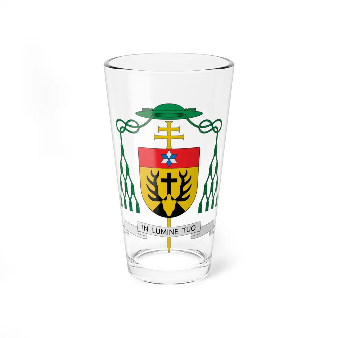 Coat of arms of Hubertus van Megen (Netherlands) (Coat of Arms) Pint Glass 16oz 16oz - Go Mug Yourself
