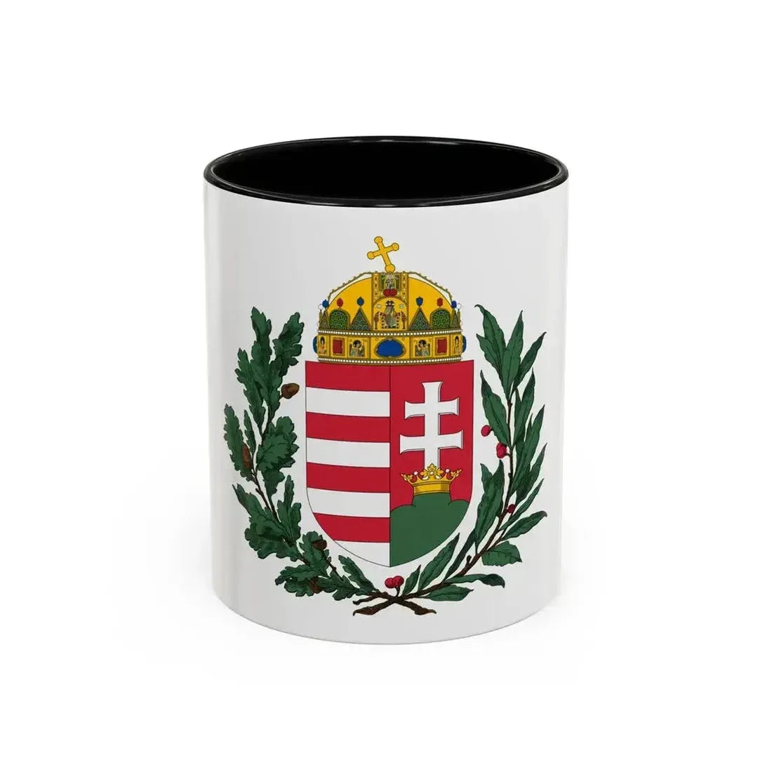 Coat of arms of Hungary (1896-1915) 2 - Accent Coffee Mug 11oz Black - Go Mug Yourself