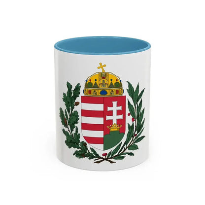 Coat of arms of Hungary (1896-1915) 2 - Accent Coffee Mug 11oz Light Blue - Go Mug Yourself