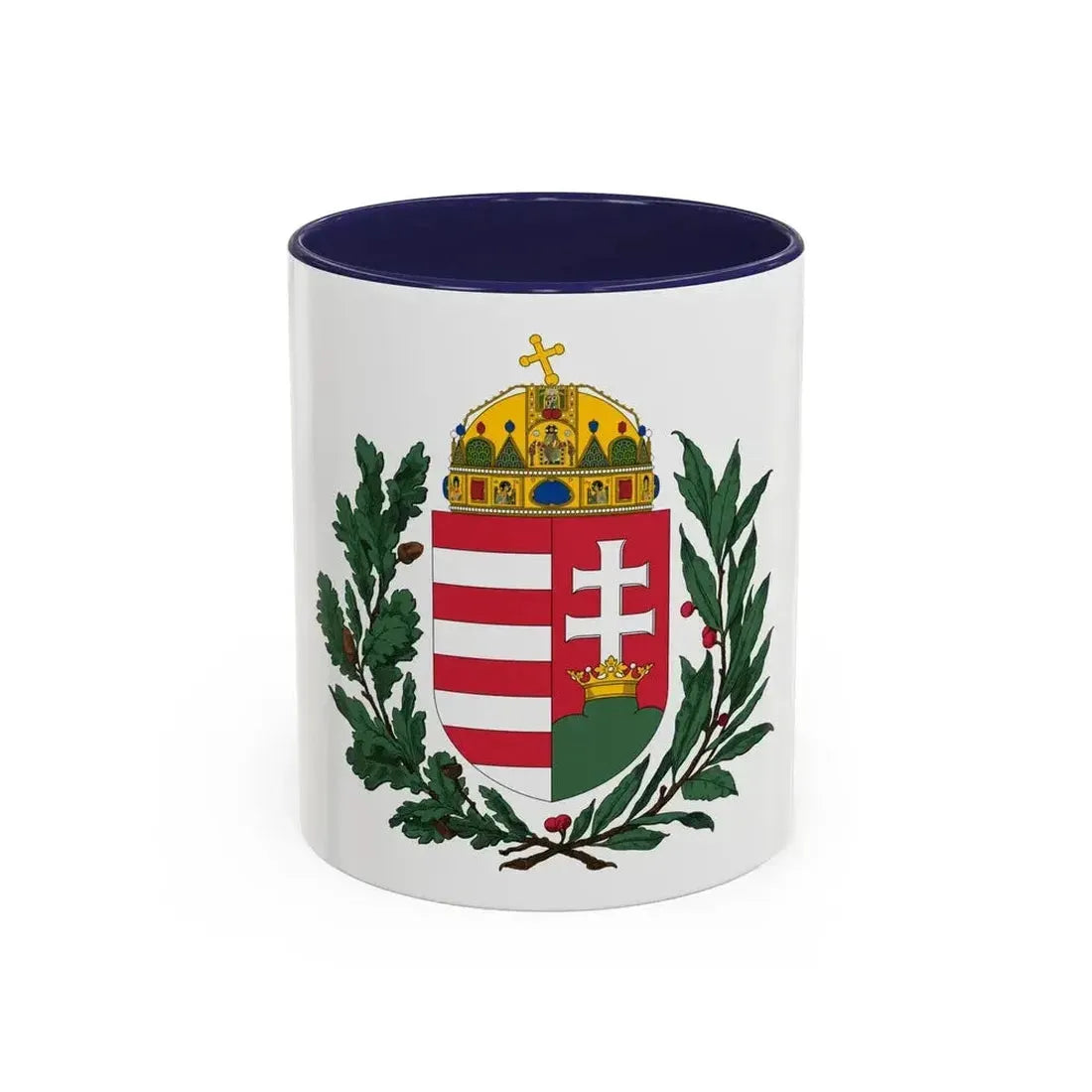 Coat of arms of Hungary (1896-1915) 2 - Accent Coffee Mug 11oz Navy - Go Mug Yourself