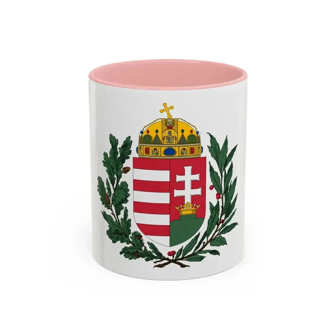 Coat of arms of Hungary (1896-1915) 2 - Accent Coffee Mug 11oz Pink - Go Mug Yourself