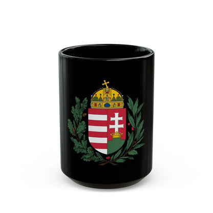 Coat of arms of Hungary (1896-1915) 2 - Black Coffee Mug-15oz-Go Mug Yourself