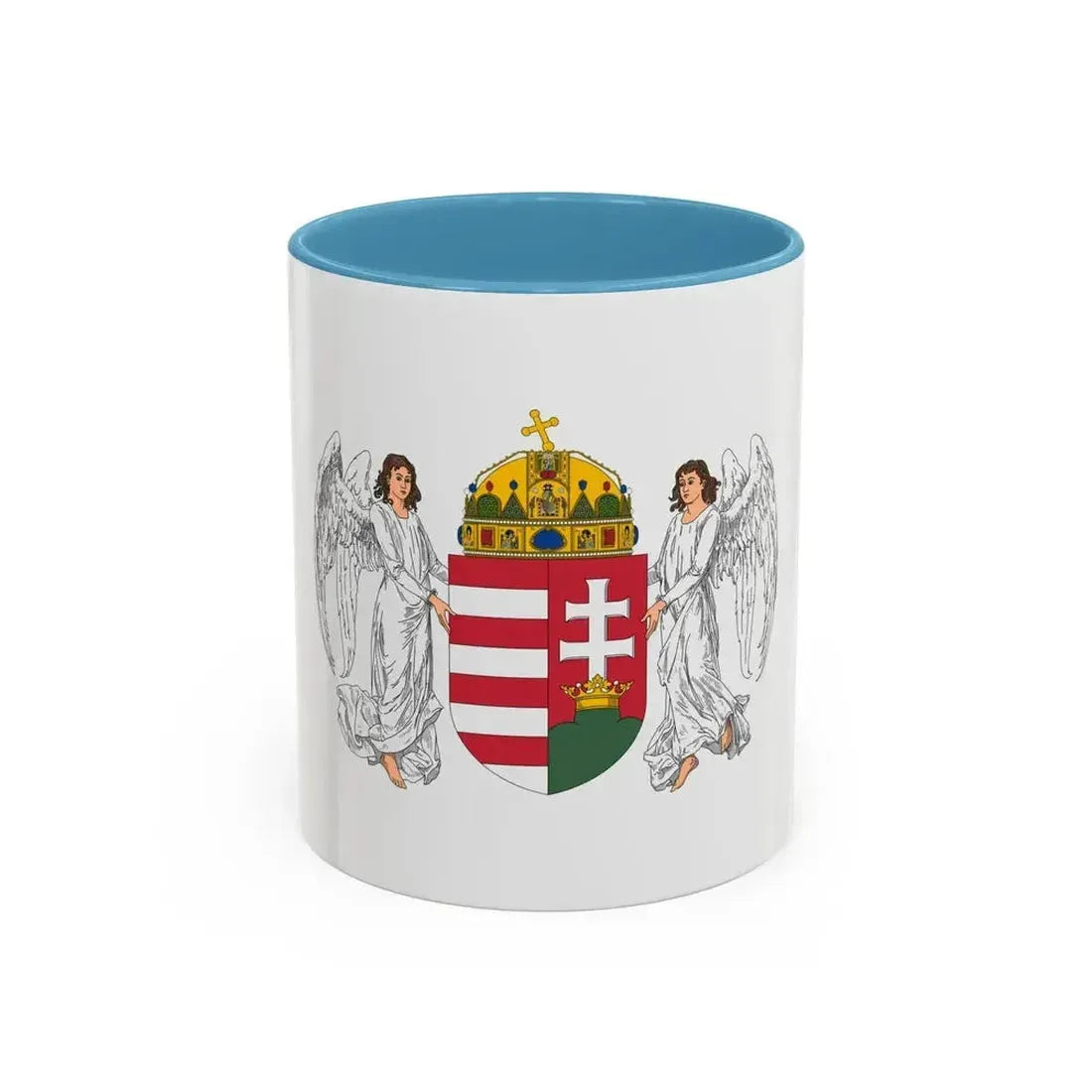 Coat of arms of Hungary (1896-1915) - Accent Coffee Mug 11oz Light Blue - Go Mug Yourself