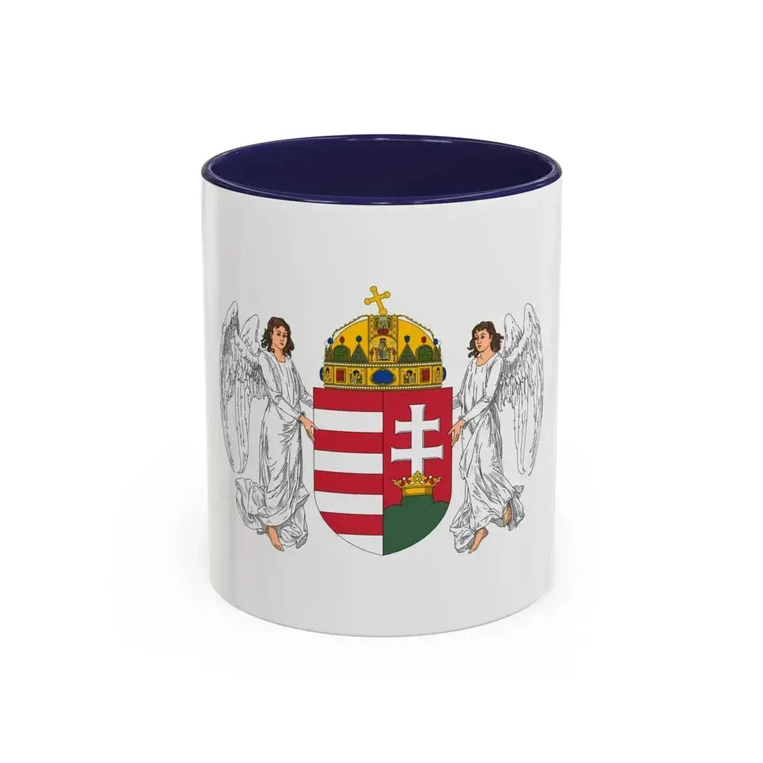 Coat of arms of Hungary (1896-1915) - Accent Coffee Mug 11oz Navy - Go Mug Yourself