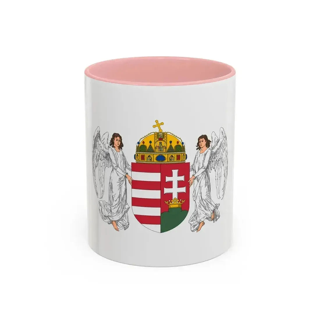 Coat of arms of Hungary (1896-1915) - Accent Coffee Mug 11oz Pink - Go Mug Yourself