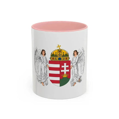 Coat of arms of Hungary (1896-1915) - Accent Coffee Mug 11oz Pink - Go Mug Yourself